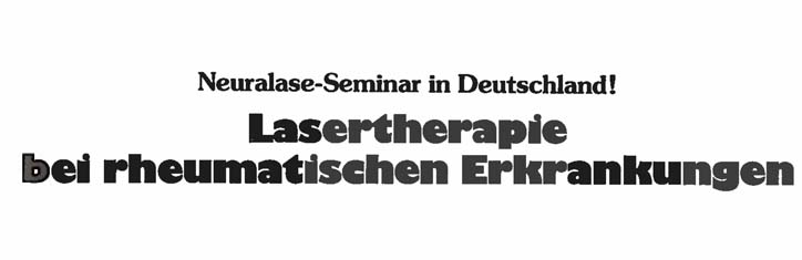 Lasertherapie bei rheumatischen Erkrankungen